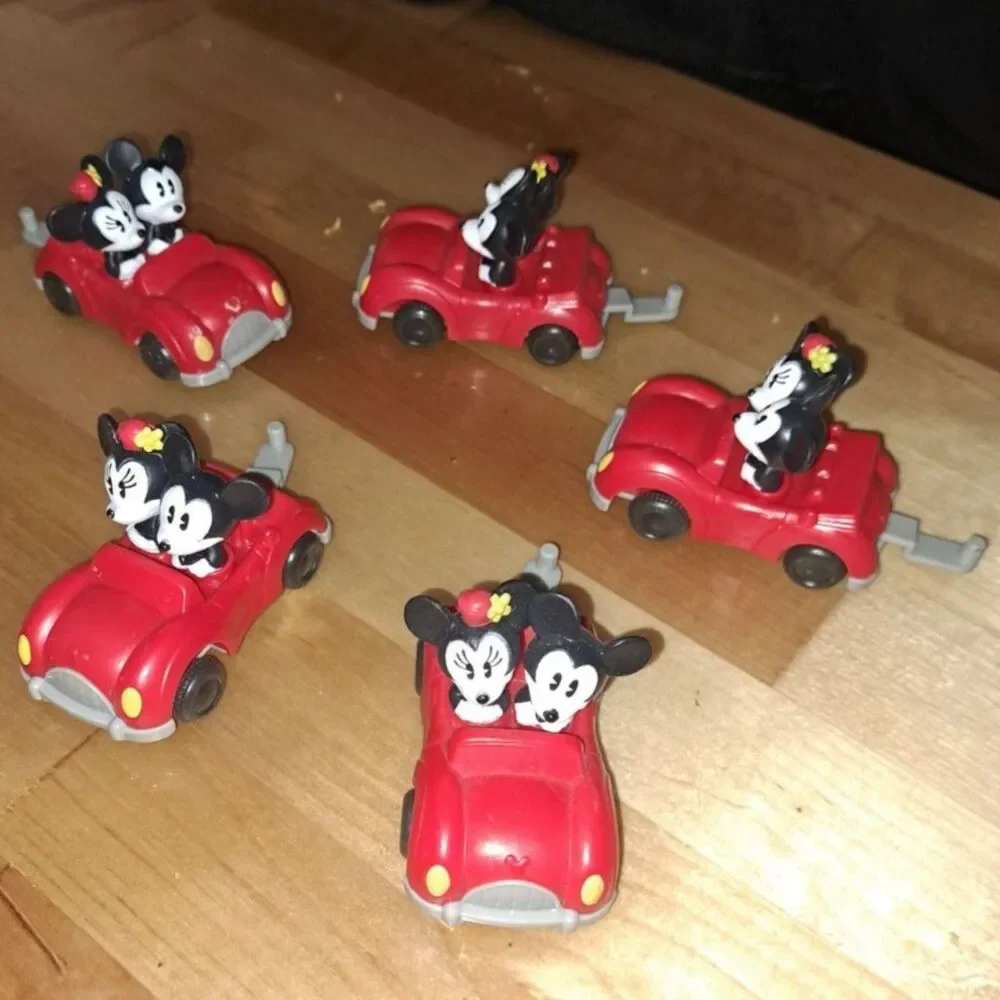 Adorable set of 5 Mickey Mouse & Minnie Mouse Runaway Rail in Collectors Tin